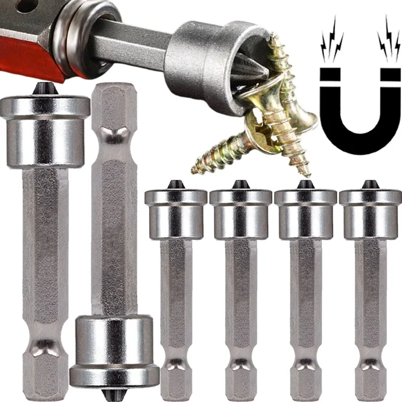 Magnetic Positioning Drywall Screwdriver Tip Bits 25/50mm Gypsum Board Plasterboard Screws Head Locator Drilling Drive Tools