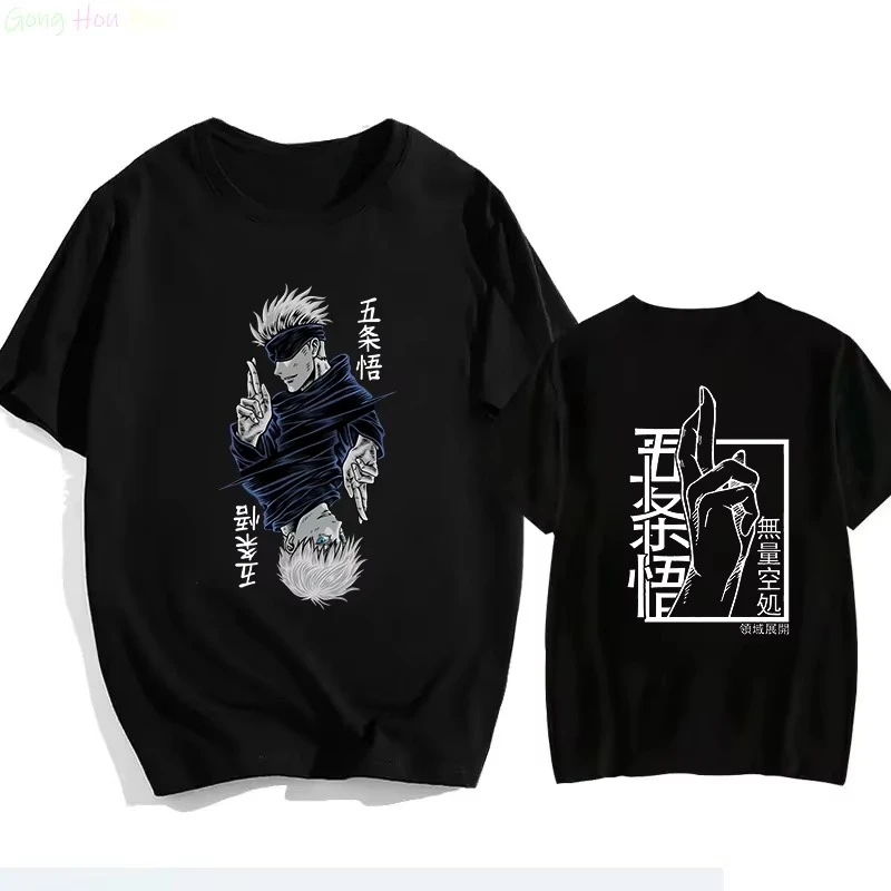 

Japan Jujutsu Kaisen Anime T-shirt 2026 Summer New Arrival Satoru Gojo Men's T Shirt Children's/Adult Universal Size Sportswear