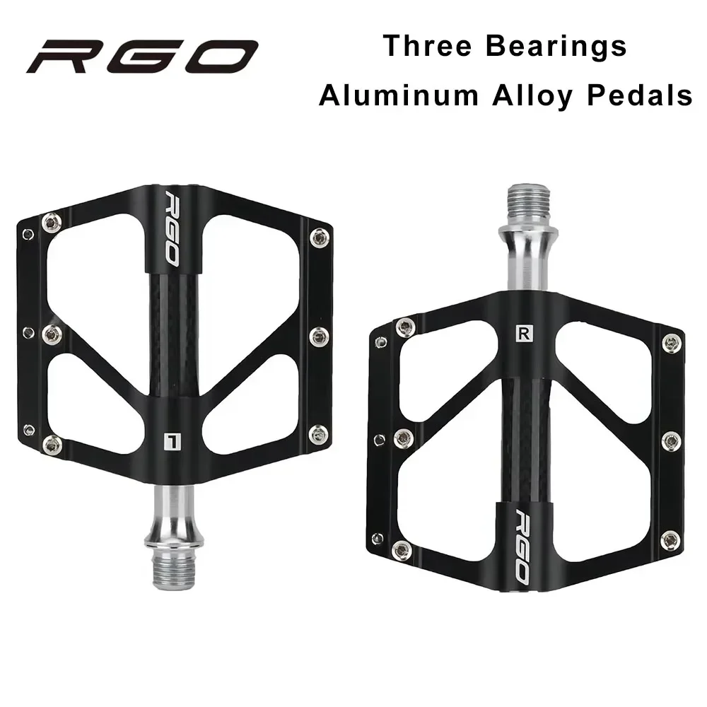 

RGO 3 Bearing Aluminum Alloy Carbon Fiber Pedal Road Bicycle Pedal Anti-skid Mountain Bicycle Pedal Cycling Accessories