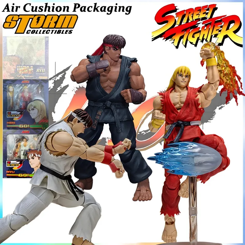 

Коллекционные фигурки STORM COLLECTIBLES: Оригинальные модели Street Fighter III II (Рю, Кен, Сагат) из серии STORM ARENA, а также Zero 3. Игровые фигурки-модели.
