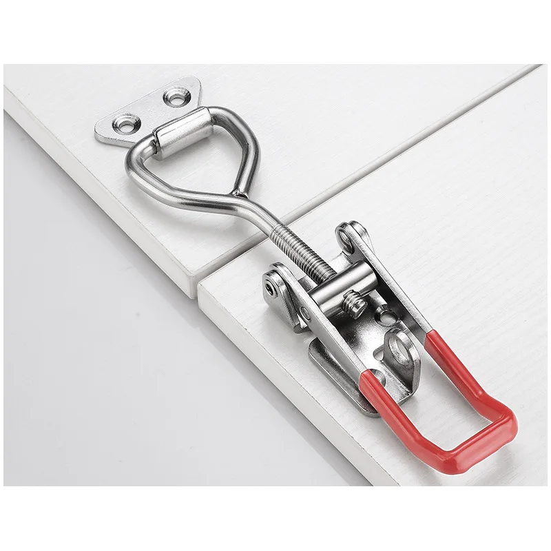2/4/6/8 Pcs Adjustable Quick Release Clamp Anti-Slip Push Pull Toggle Clamp Toolbox Case Metal Toggle Latch Catch Clasp Tools