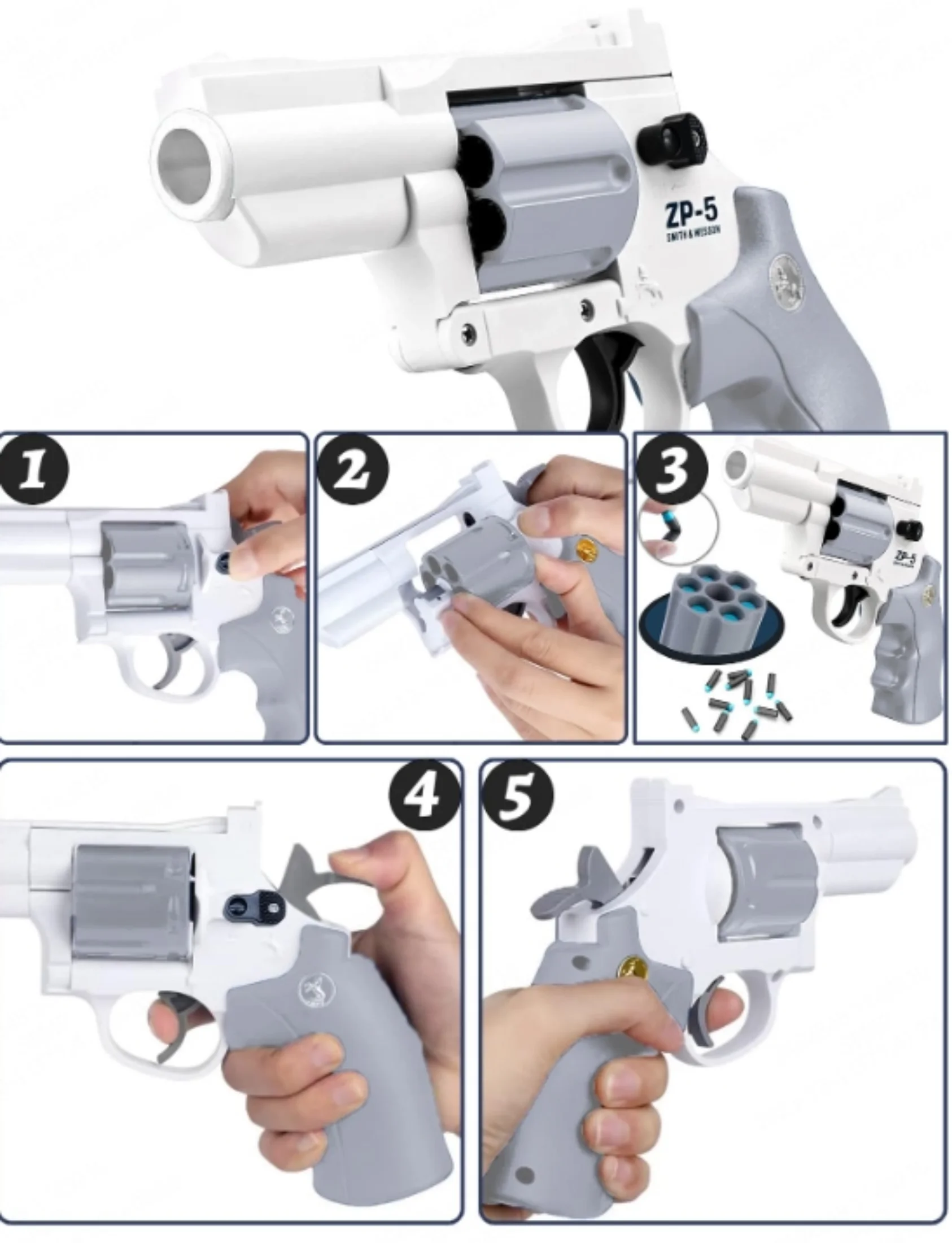 Zachte Kogel Speelgoed Pistool Revolver