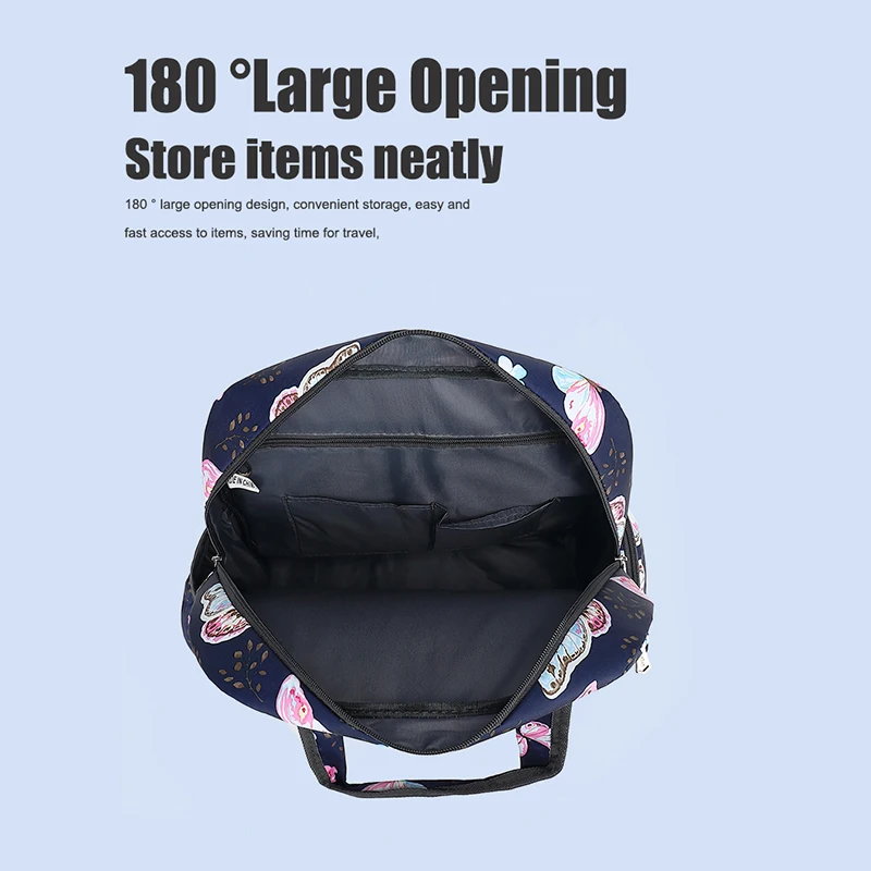 Large Capacity Tote Bags For Women Shoulder Side Bag Fashion Space Shopper Shopping Bags Cute Ladies Tote Trolley Bag Waterproof