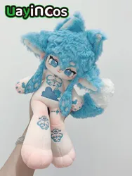 Blue Hair Shui Ming Mermaid Princess Elf  Monster Stuffed 30cm  Plushie Cotton Plush Doll Body Anime Figure Toy For Kids Gifts