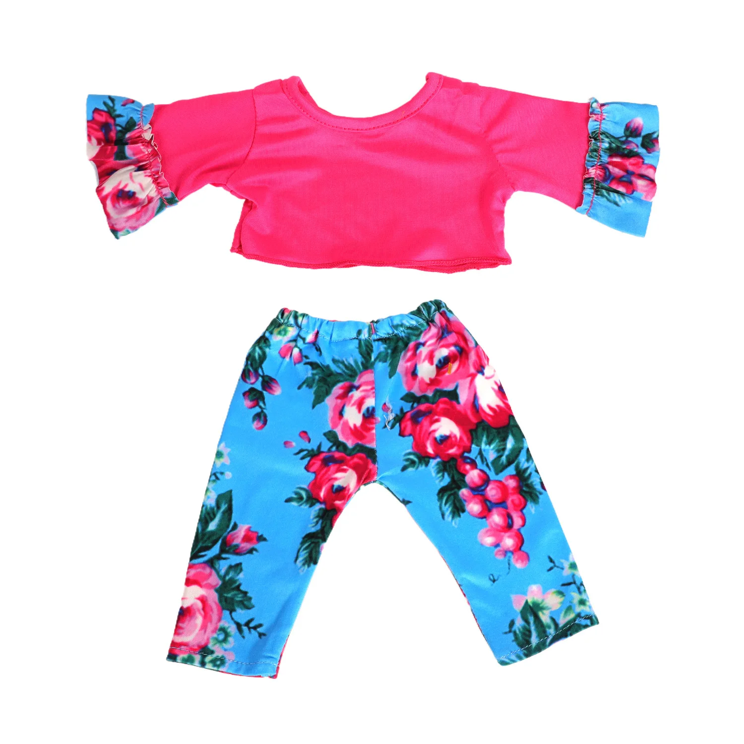 Jupe florale de Yoga pour poupée de 18 pouces, accessoires de renaissance, sport d'été, impression de dessin animé, vêtements décoratifs mignons à la mode, nouvelle collection