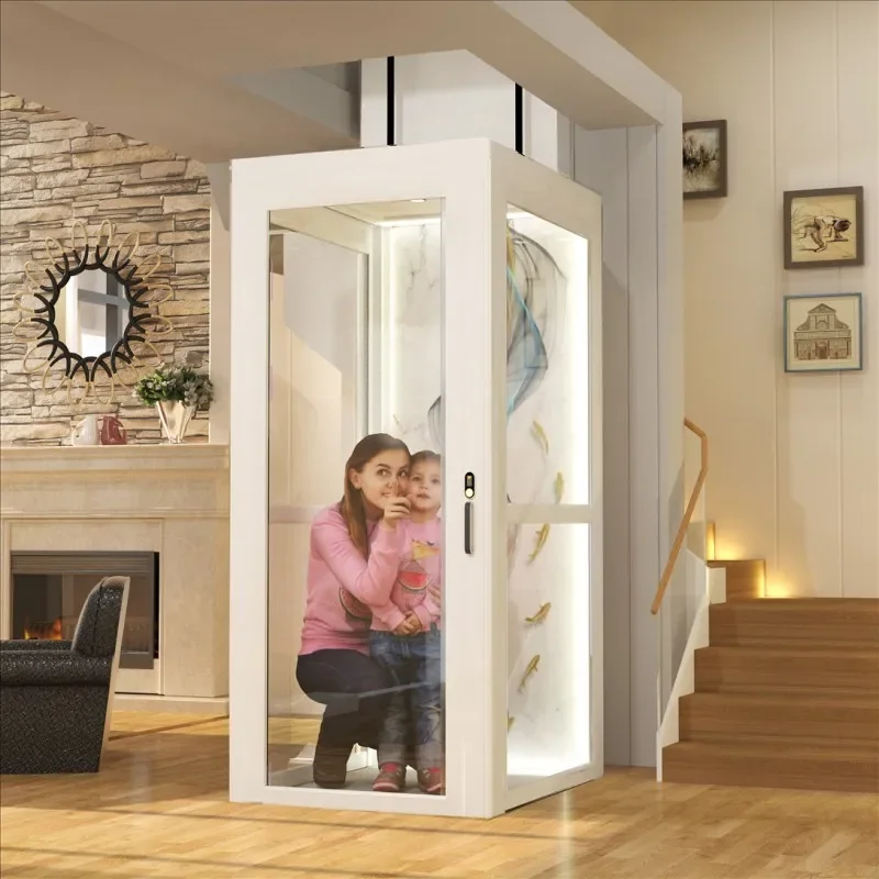2-5 floors shaftless residential household elevator indoor and outdoor hydraulic