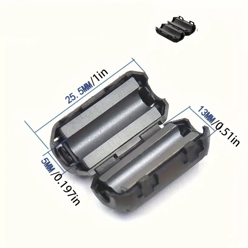 6/10PC Snap Magnetische Ring Ferrit Filter Für Kabel Schild Abnehmbare EMC Innendurchmesser 5mm 7mm 9mm 11mm 13MM Entmagnetisierung Filter – Detail 2