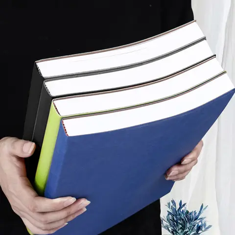 640/400/240/160 पृष्ठ अल्ट्रा थिक लाइन छात्र डायरी नोटबुक ऑफिस स्टेशनरी A4/A5/A6 PU लेदर बिज़नेस वर्क नोटपैड 10 best sales नोटबुक A4 - №9