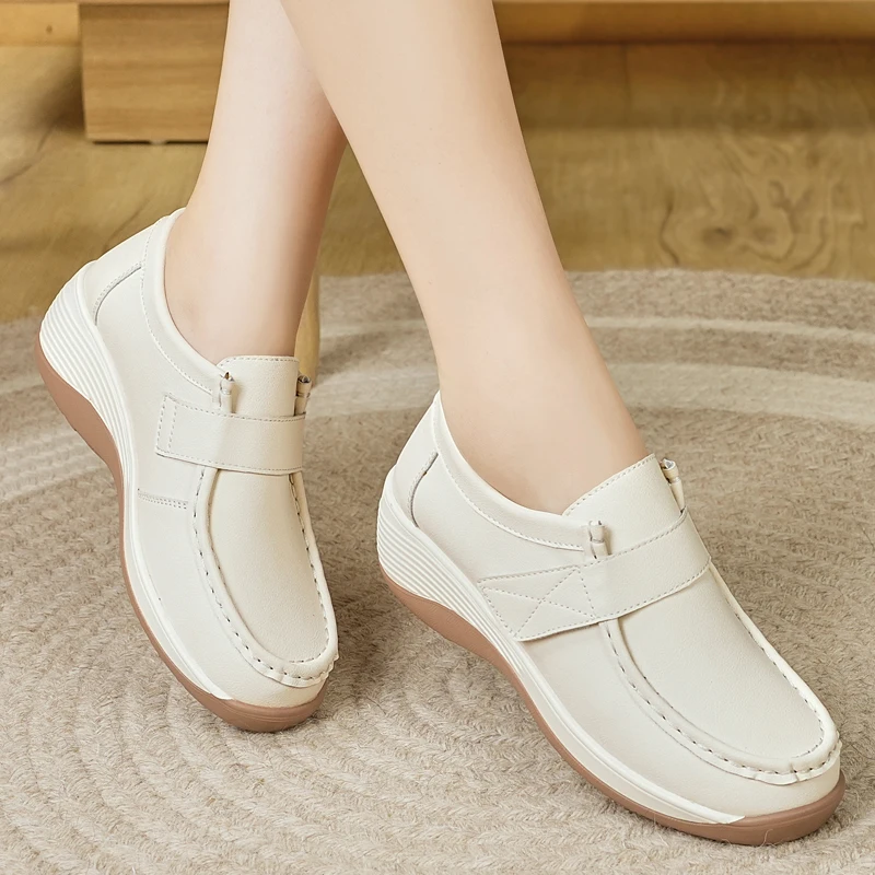 

Удобные женские туфли на весну и осень, нескользящие, с ремешком через палец, для повседневной носки