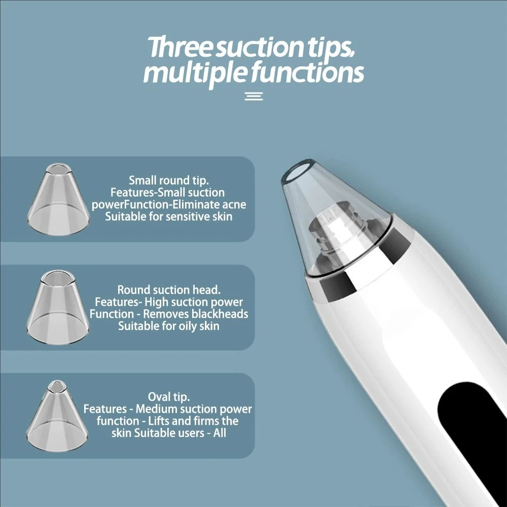 Electric Facial Skin Care Pore Removal Blackhead Clean Vacuum Acne Removal For Deep Facial Pimple Pores Cleaning Tools