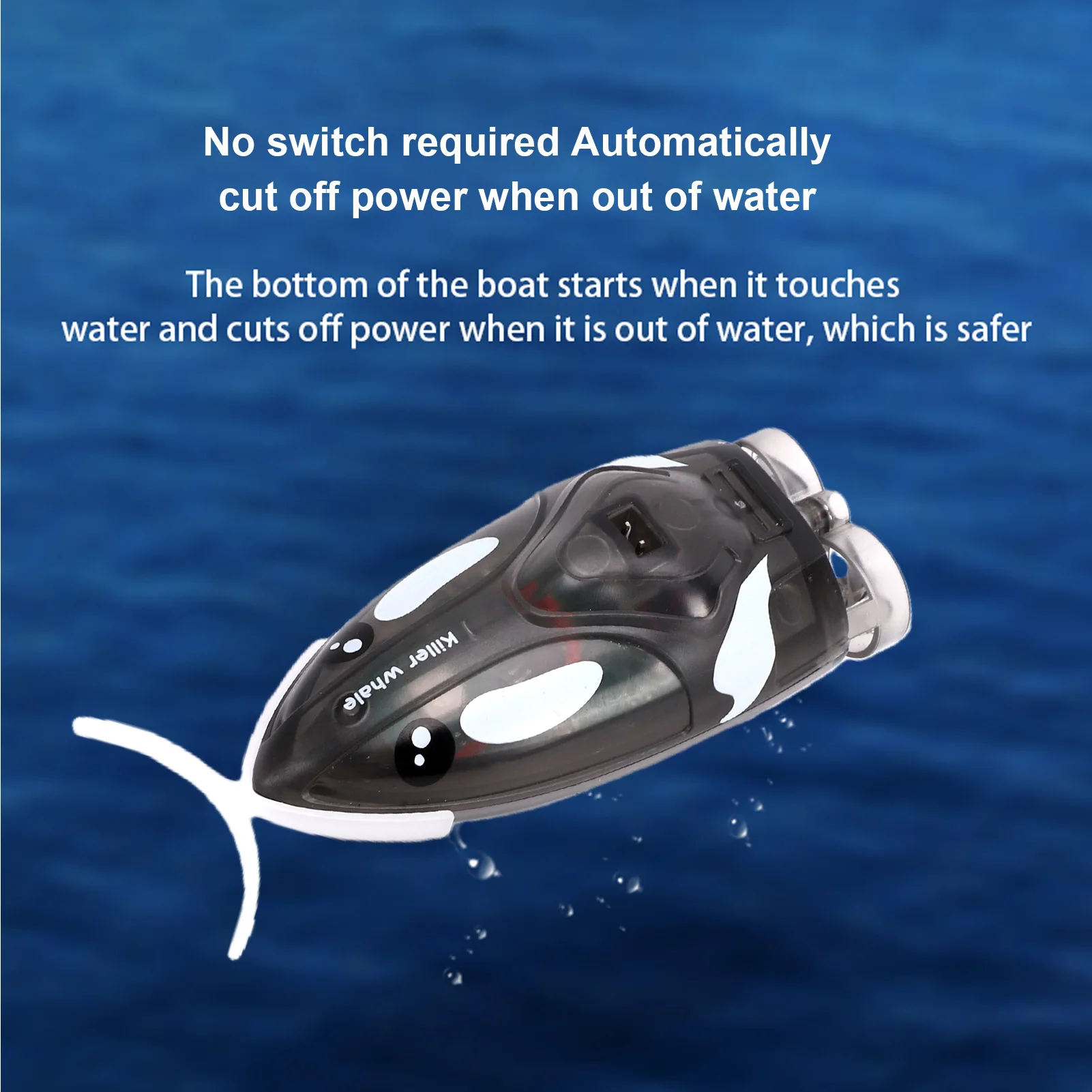 

Mini RC Boat, 2.4GHz Remote Control High Speed Stunt Boat Water Activated Electric Speed Boat for Pool Lake Bathtub