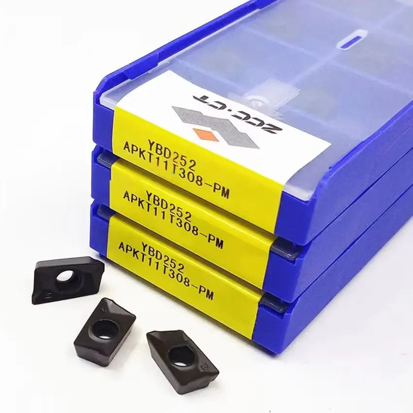 

ZCC.CT APKT11T304-PM YBD252/APKT11T308-PM YBD252 APKT11T304 APKT11T308 CNC carbide inserts milling inserts 10pcs/box