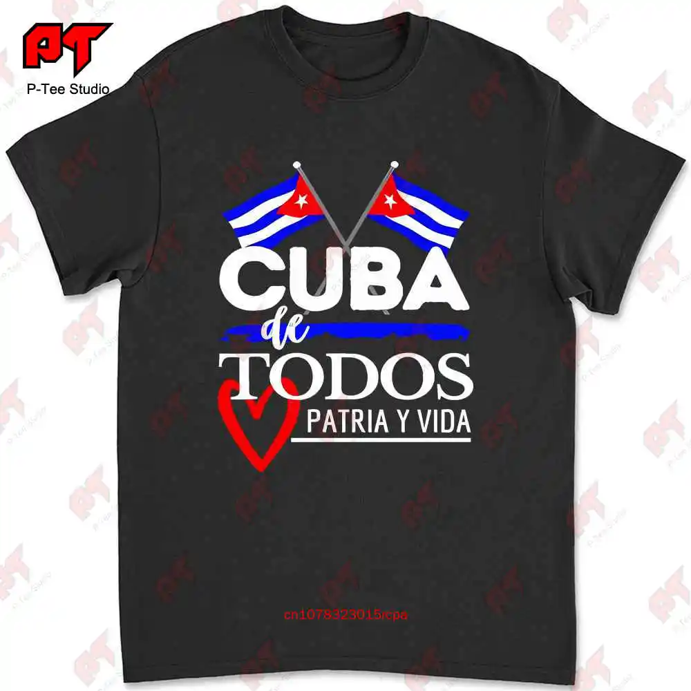 

Cuba De Todos Patria Y Vida T-shirt T084