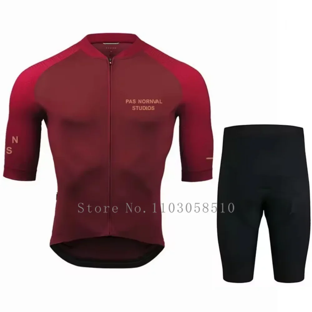 NEW 2025 Road Bike Jersey Set Men's Cycling Clothing Summer MTB Pas Team Clothes Short Sleeve Uniform Ropa De Ciclismo Hombre - Image 3