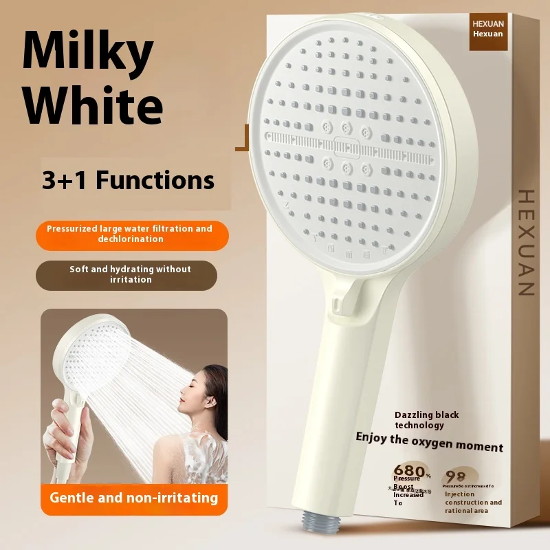 Pressurized shower head, large panel shower head, super pressurized for home bathroom water heater showers