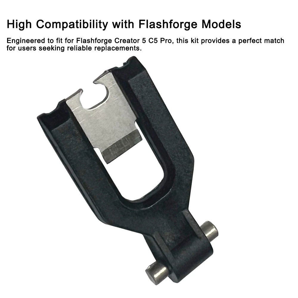 Silikonbürste für Flashforge Creator 5 Pro Düsenwischer, hochtemperaturbeständig für C5 Pro, langlebige Metallklinge, Filamentschneider-Teile – Detail 8