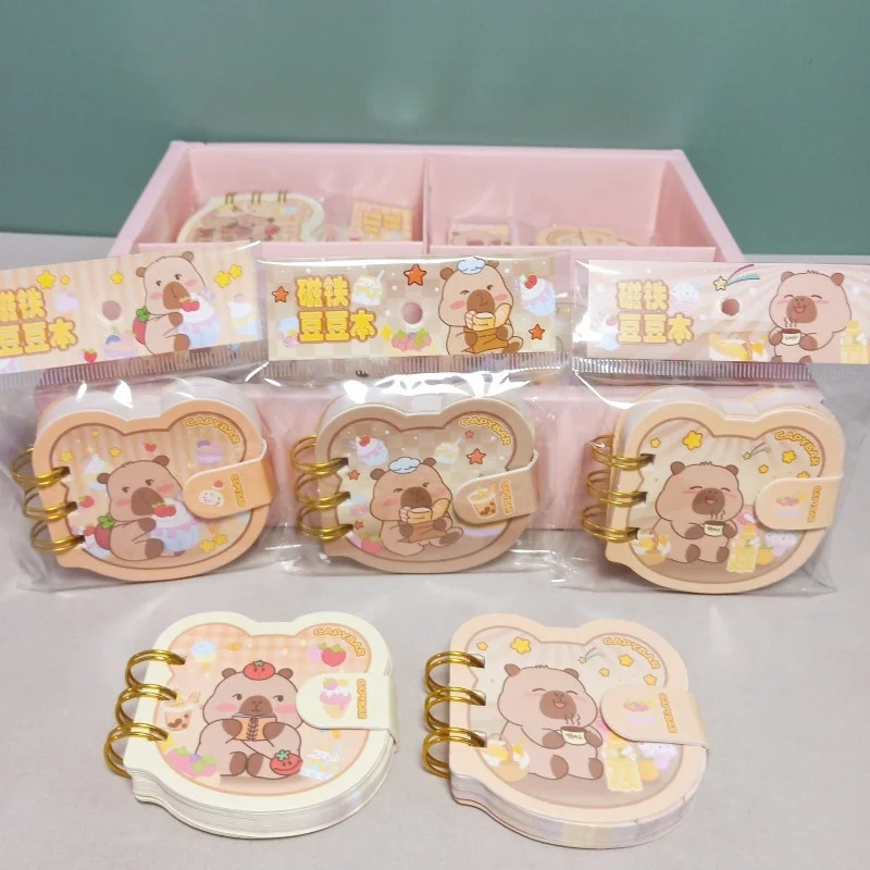16個-ロット-可愛いカピバラ-コイルノート-かわいい携帯ノート-日記帳-プランナー-文房具-学校用品