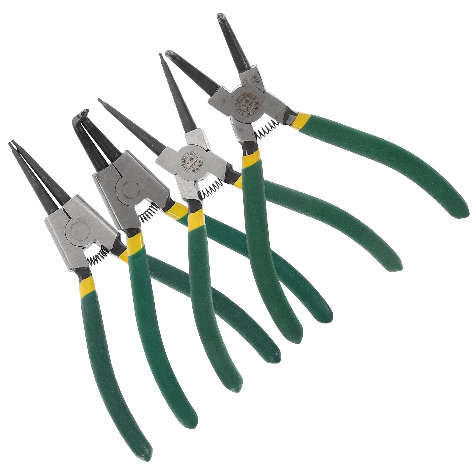 

1 set Circlip Set 7 Heavy Duty Snap Ring Pliers Inch Heavy Duty Internal External Straight Curved Jaws Snap Ring Tool Kit
