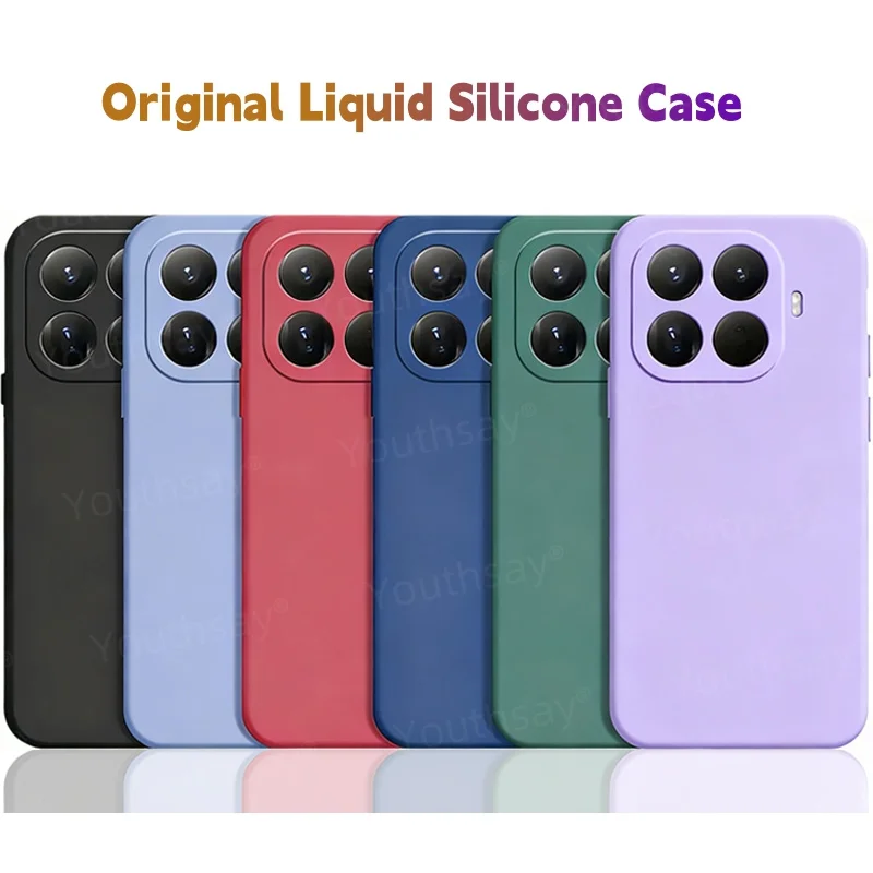 Capa para Xiaomi 17T 15T 14T Pro17TPro 15TPro 14TPro, Capa Original de Silicone Líquido TPU, Capa Protetora Macia para Telefone