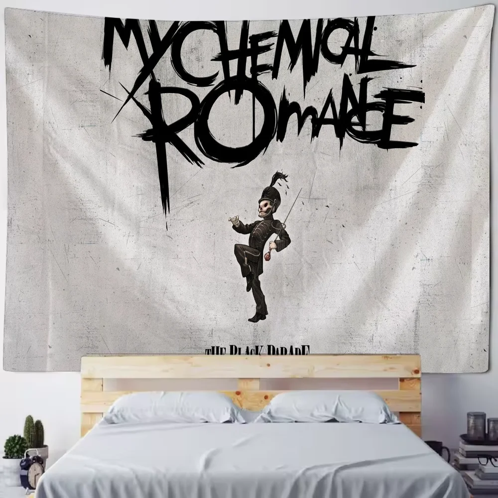 My Chemical Romance Wall Tapestry The Black Parade Album Art Rock Music Decor Band Poster Gothic Punk Style Home Design
