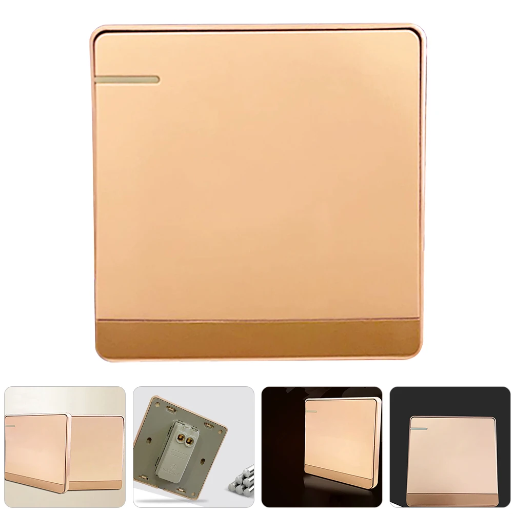 

Doorbell Button Go Out Wall Plate Mount Push Rose Panel with Integrated