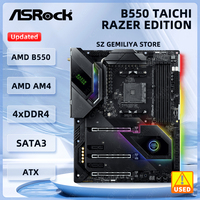 ASRock B550 Motherboard B550 Taichi Razer Edition Socket AM4 DDR4 128GB Ultra M.2 support 5600 5700 5900 4600G 3900 4300 cpu ATX