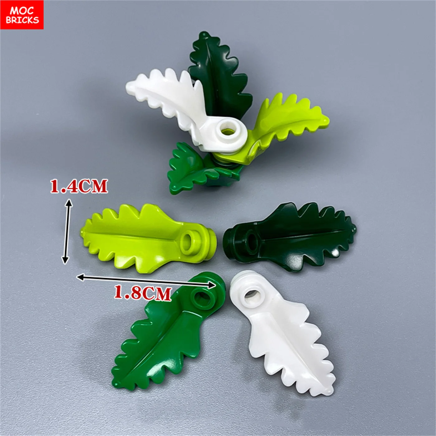 16pcs MOC Bricks Plant Leaf Leaves 2682 City House Model Architectural Decoration Building Blocks Kids DIY Toys