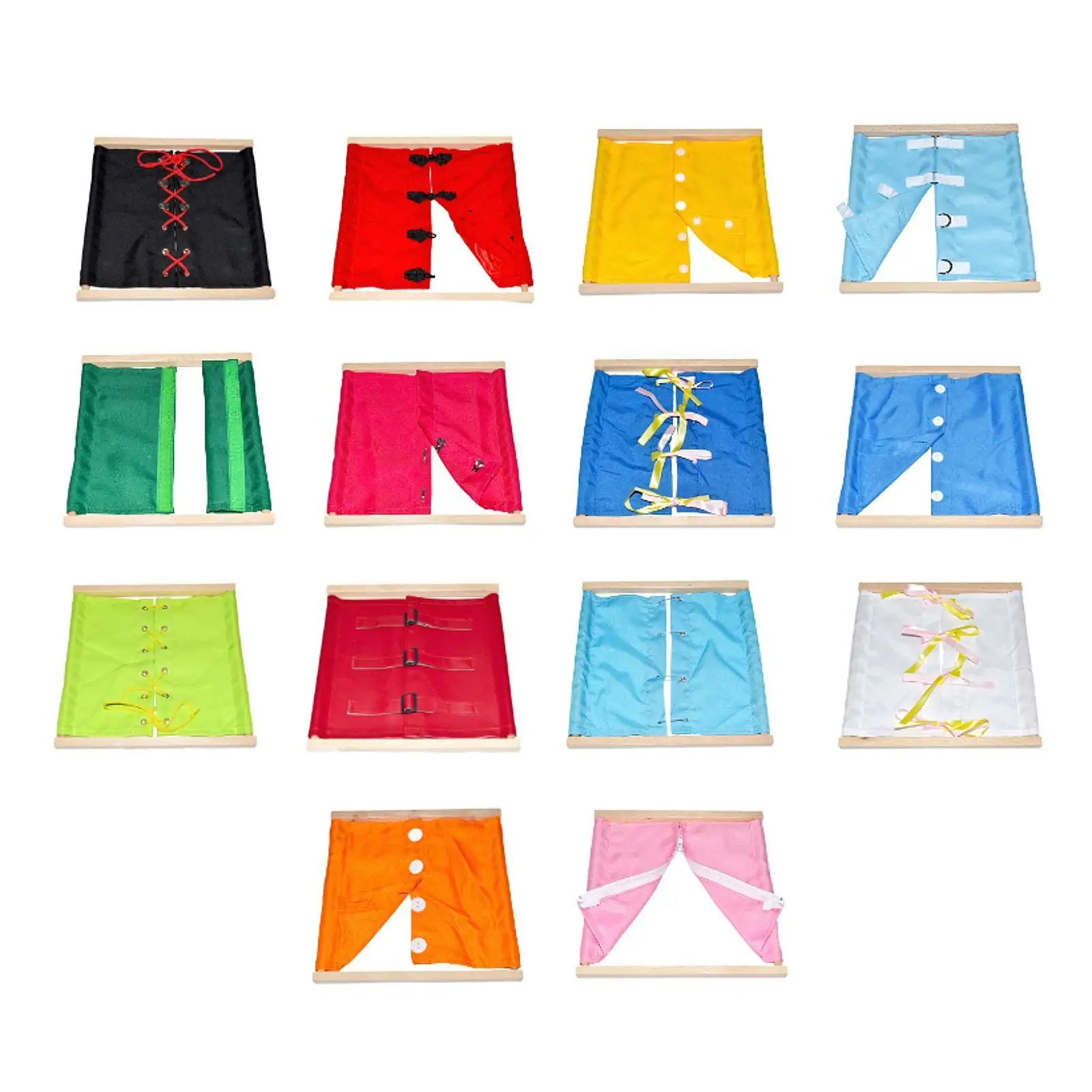 Estante de ropa Montessori, juguete educativo de aprendizaje para niños pequeños