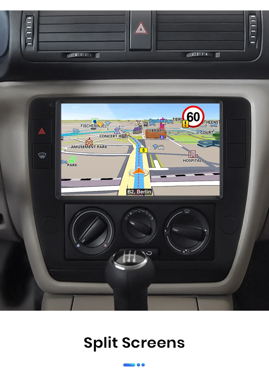 Junsun Autoradio für VW Passat B5 2000 2002 2003 2004 2005 CarPlay Android Auto FM RDS DSP BT GPS Navi SWC HD IPS Touchscreen Plug & Play Multimedia-Player Freisprecheinrichtung Original-Autostil-Haupteinheit – Detail 20