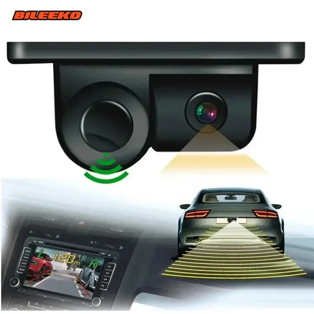 

Bileeko 2-in-1 Car Radar Rear View Camera - Backup Reversing System with Alert Alarm Parking Sensor