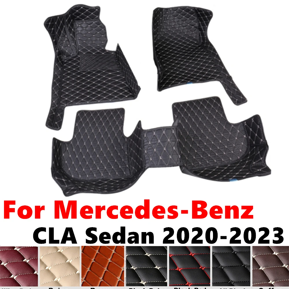 

Car Floor Mats For Mercedes-Benz CLA Sedan 2023 2022 2021 2020 Custom Fit Front & Rear Floor Liner Cover Foot Pads Accessories