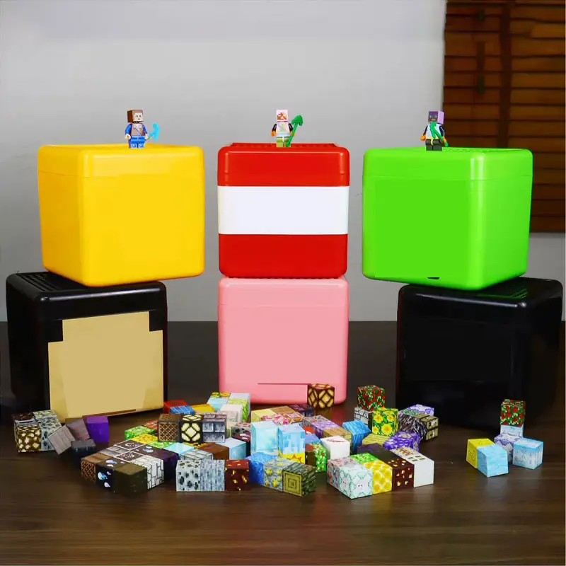 Pudełko do przechowywania TNT, magnetyczne klocki konstrukcyjne, pojemnik na przekąski, plastikowy organizer, zabawki do samodzielnego montażu dla dzieci, prezenty.