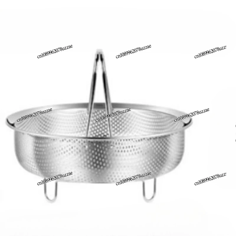 

304 Stainless Steel Steamer, Steamer Rack, Dense Hole Drain Basket, Washing Basket, Rice Cooker, Water-proof T Cage 14-24cm