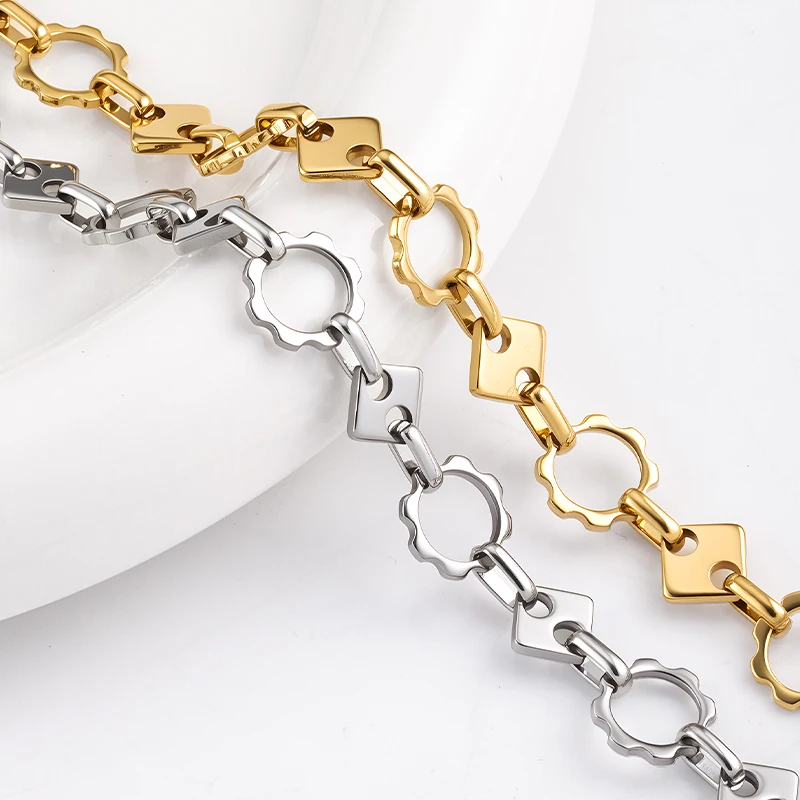 

1 метр золотой цепочки из нержавеющей стали круглой формы ручной работы для изготовления ожерелий, браслетов, материалов и фурнитуры для рукоделия