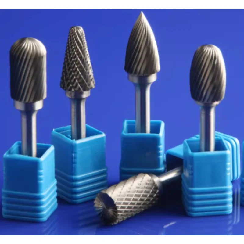 1Pcs Tungsten Steel Mini Drill Grinding Head Double Veins Carbide Burrs Rotary File Milling Cutter