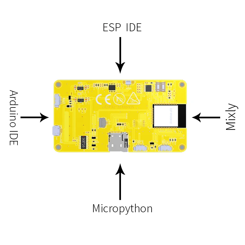 Placa de Desenvolvimento ESP32 Arduino LVGL, WIFI e Bluetooth, 3.5 \