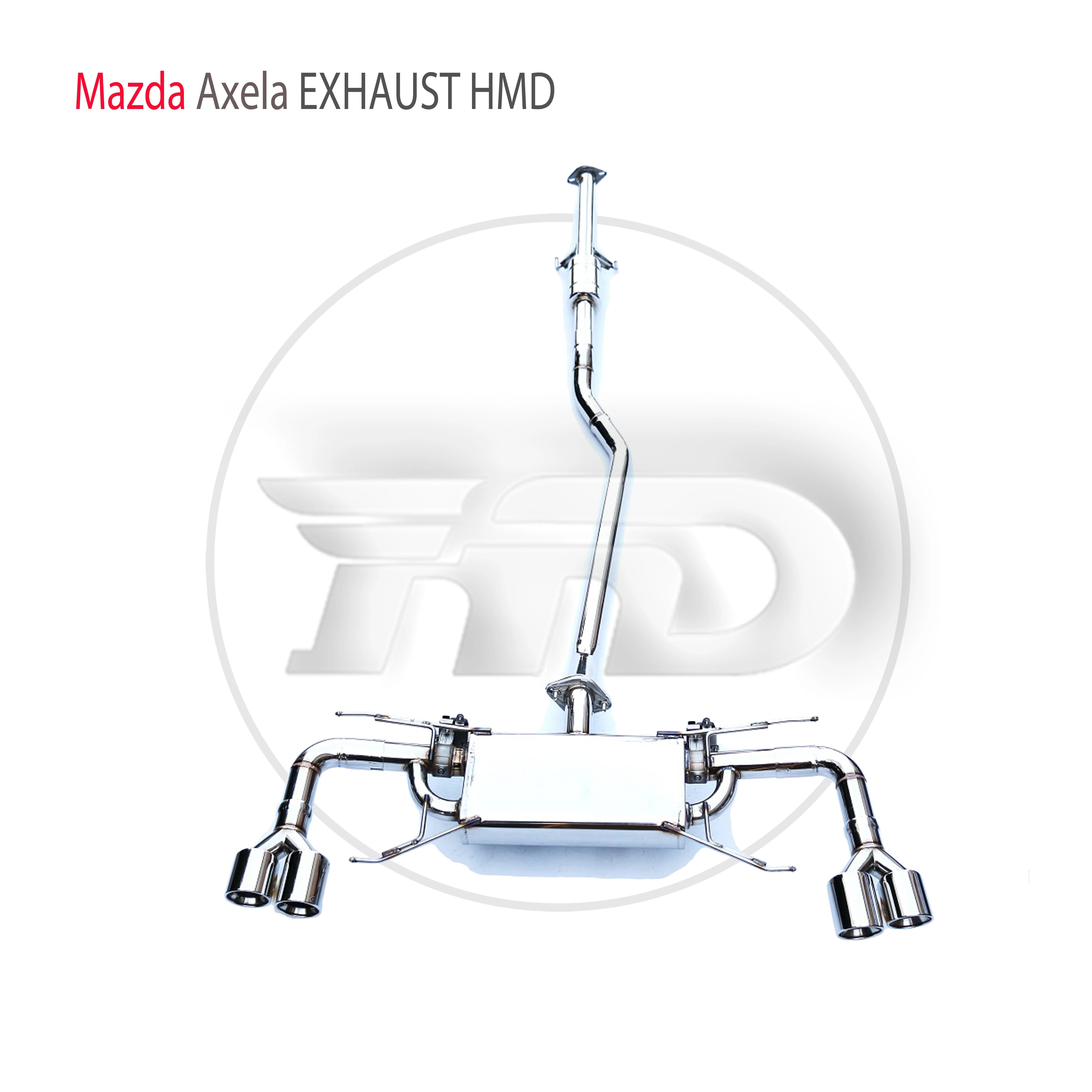 HMD Stainless Steel Exhaust System Performance Catback is Suitable for Mazda 3 Axela Car Valve Muffler