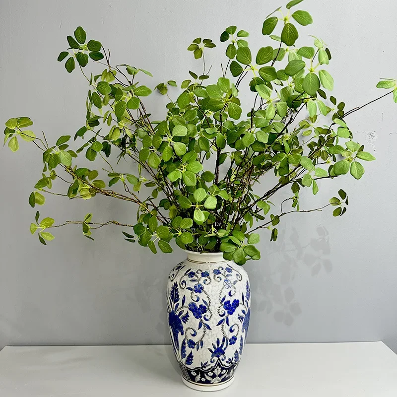 Planta verde de interior, vid Artificial para el hogar, boda, sala de estar, decoración, fiesta de cumpleaños, mesa de ramas de árbol simuladas