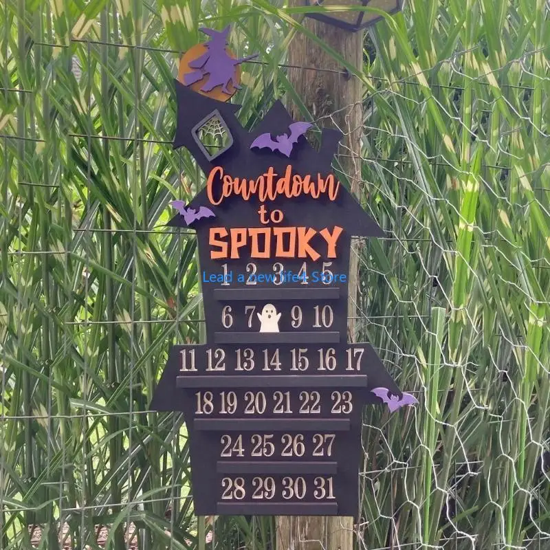 Y55E Countdown to Christmas Coffin Advent Calendar 25/31 Día Halloween Countdown