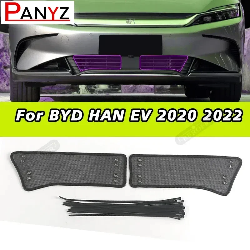 

Car Insect Proof Net For BYD HAN EV 2020 2022 Water Tank Cover Racing Grid Protective Net Condenser Protect Auto Accessories