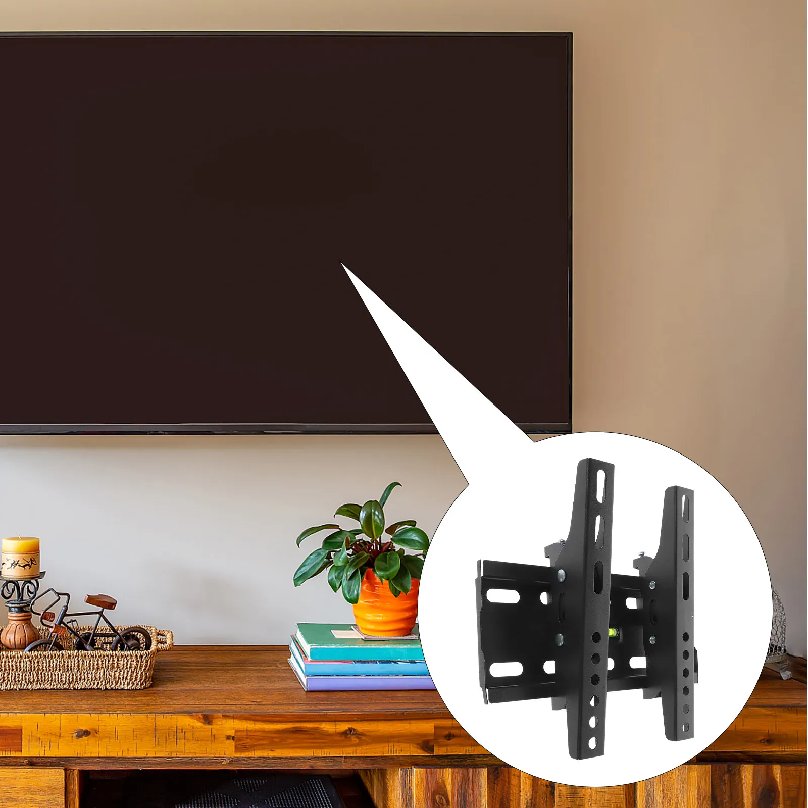 

Настенный кронштейн, совместимый с телевизорами с диагональю 15-42 дюйма, прочная стальная конструкция, простая установка, регулируемый угол обзора.