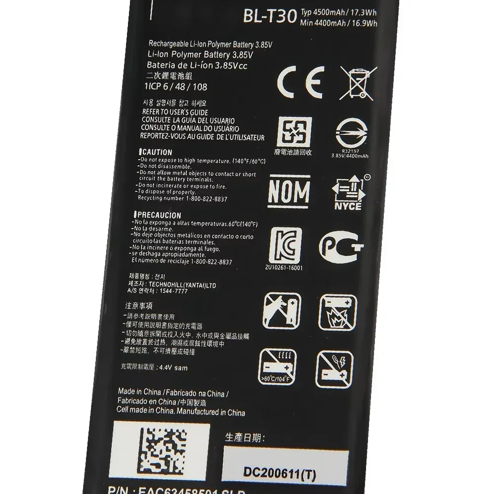 Phone Battery BL-T35 For LG Google Pixel 2 XL Pixel 3 Walleye K30 X410TK X410 LG X Power 2 M320F M320TV M322 K10 L63BL