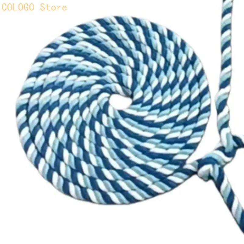 Daily Livestock Guiding Rope , Sliding-Fit Cattle Rope Gear in Blue White for Barn Handling, Simple Control, and Routine Farm