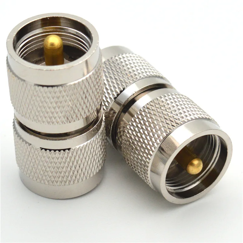 1 Stück UHF PL259 Stecker auf UHF PL-259 Stecker RF-Koaxialadapter Kupfer Langer Gerader Verbinder – Detail 2