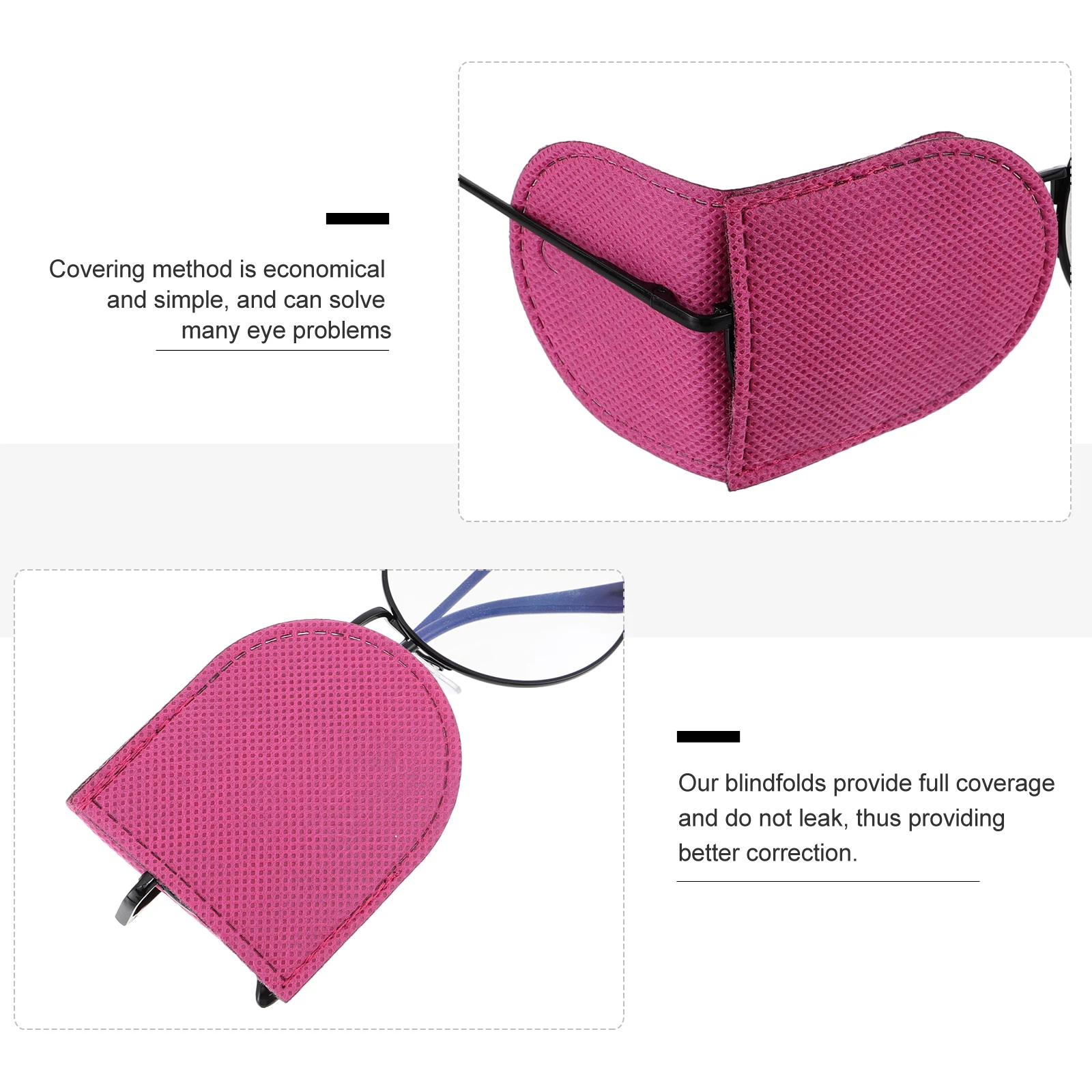 

3 Pairs Amblyopia Goggles Eye Patches for Toddler Monocular Non-woven Fabric Kids Lazy Comfort