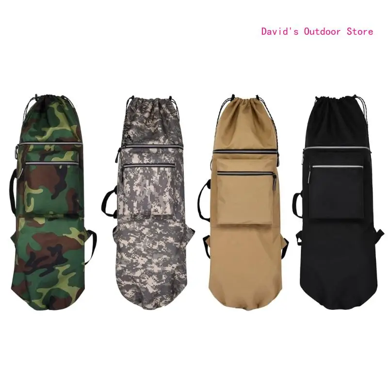 Bolsas hombro para llevar monopatín, mochila almacenamiento impermeable para tabla Longboards X3UA