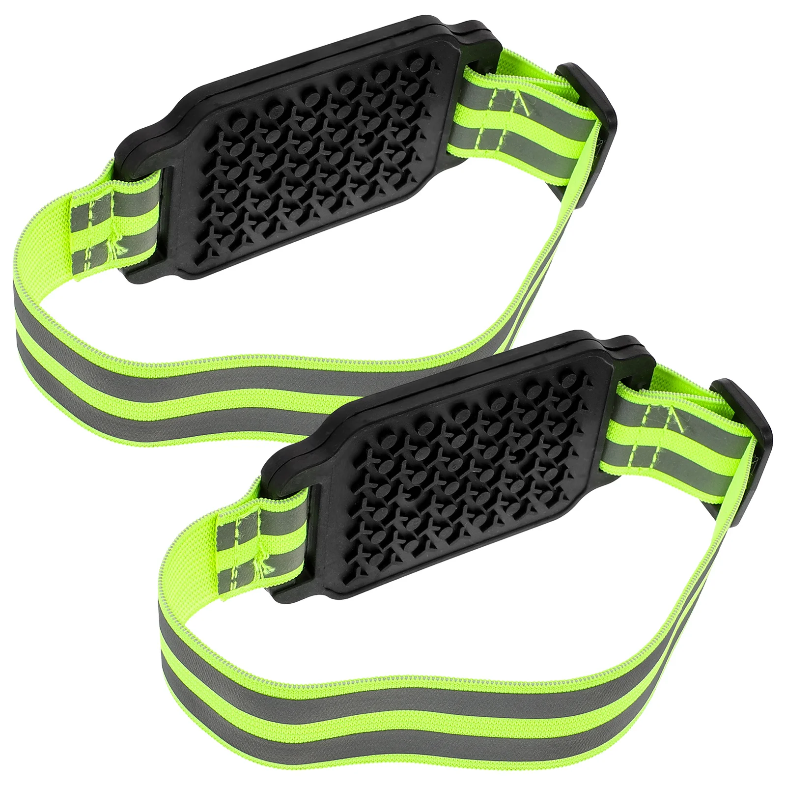 

1pcs Silicone Anti-slip Crampons 14 Teeth Reflective Band Ice Grippers for Shoes Snow Traction Climbing Accessories Lightweight