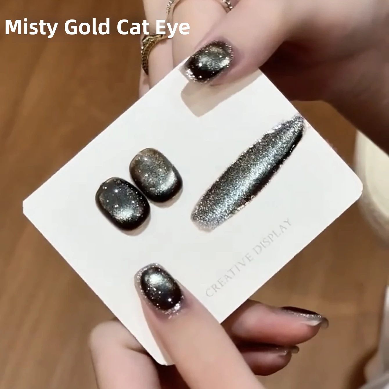 2026 Autumn/Winter Trend Cat Eye Flash Gel Polish — Misty Gilded Finish, Skin-Brightening, High-End