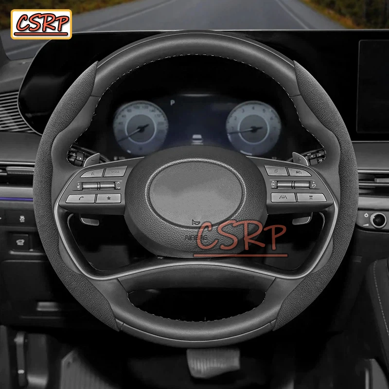 Руль из замши для Hyundai I30, Tucson, I20, Accent, I10, I40, Kona, Ix35, Grand Elantra, Solaris, Creta, Genesis Coupe, Ix25, Santa