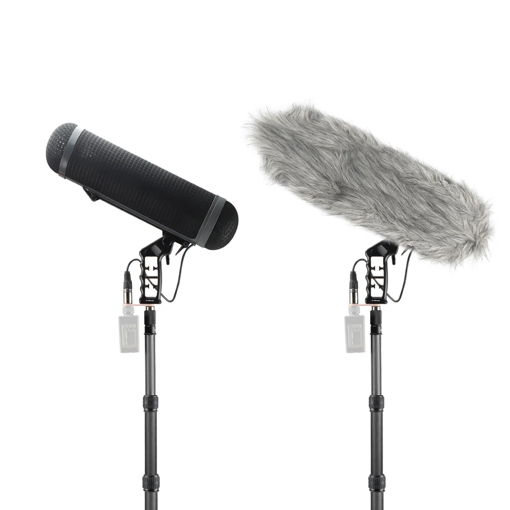 E-IMAGE BPMK2 Large Microphone Boompole Shock Mount & Windshield Kit With Protective Safety Case